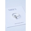 Magnet Ball Silver Ayarlanabilir Çelik Yüzük