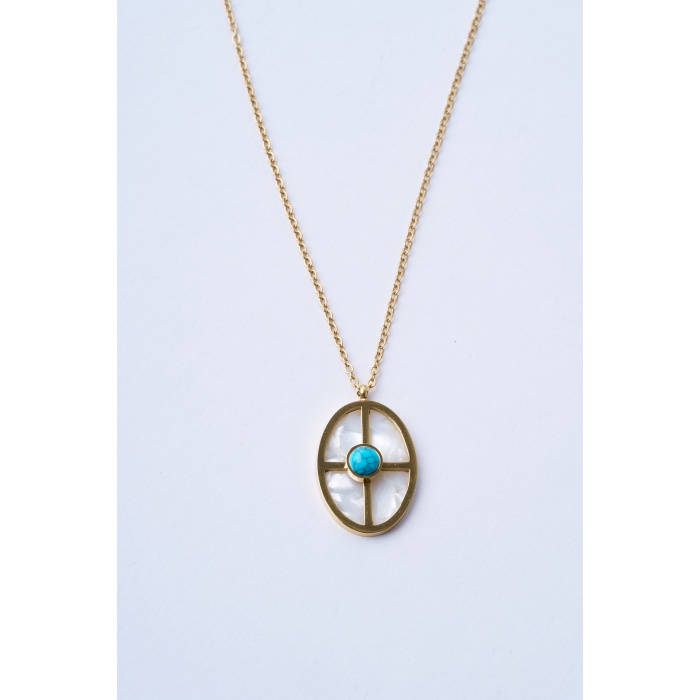 Turquoise Vigor Çelik Kolye
