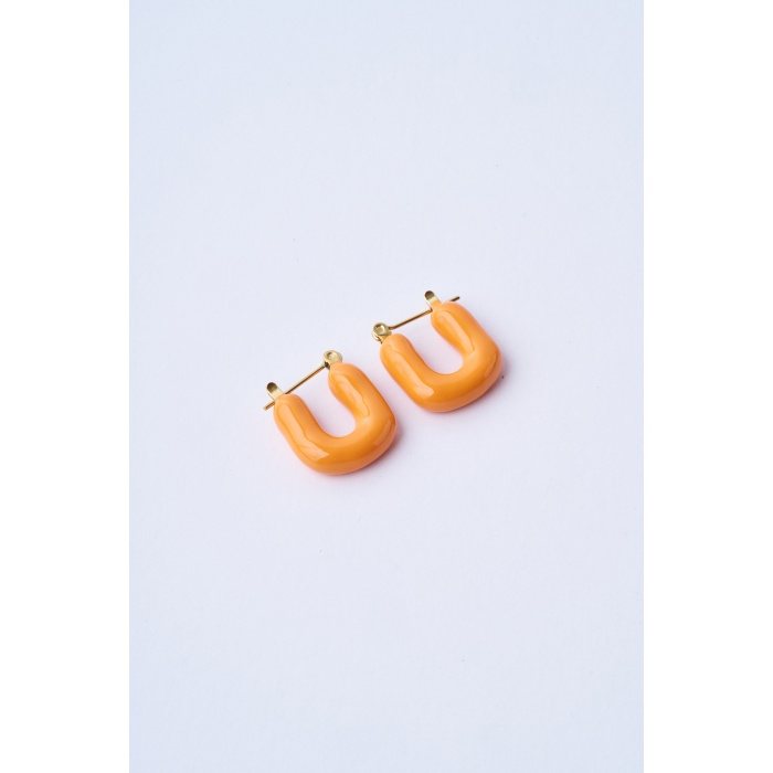 Bright Orange Küpe