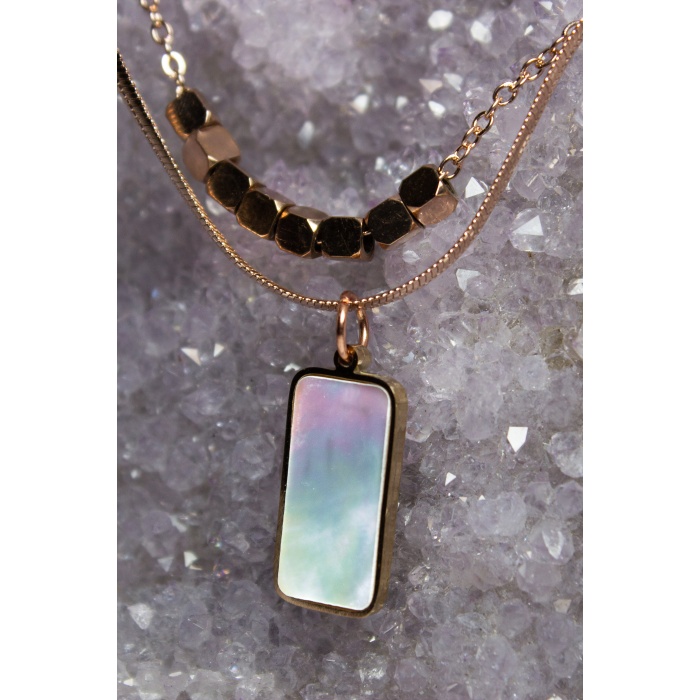 Sedef Yansıma Kolye