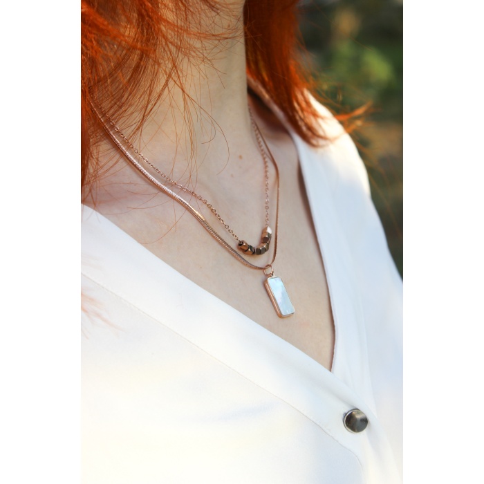 Sedef Yansıma Kolye