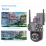 Mpia Orino 4 Lens 10X Zoom 8MP 360° Görüş Hareketli  Waterproof Gece Görüş Sesli Görüşme Akıllı Kamera