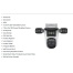AV-S309X O-KAM APP 3 Kamera 10X Zoom 12MP 360° Renkli Gece Görüş Sesli Görüşme Sirenli Wi-Fi Akıllı Kamera