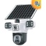 MPIA Aurora 3 Kamera 4G 6MP 4K Sim Kartlı Güneş Panel 4 Lens Solar 12000mAH Alarmlı Mikrofon 360 PTZ Türkçe Uygulama Güvenlik Kamera