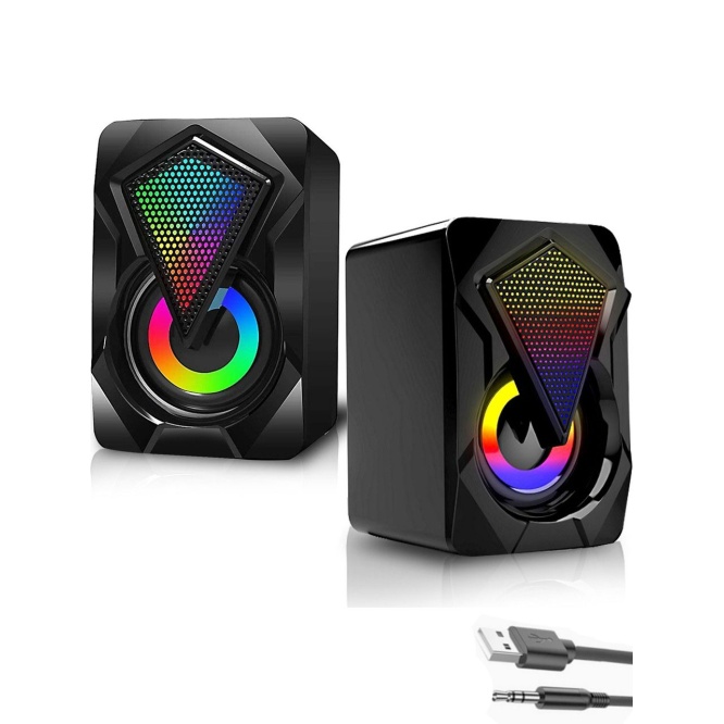 Zeiron ZR1046 RGB Usb PC Hoparlör Subwoofer Ses Sistemi 2.0