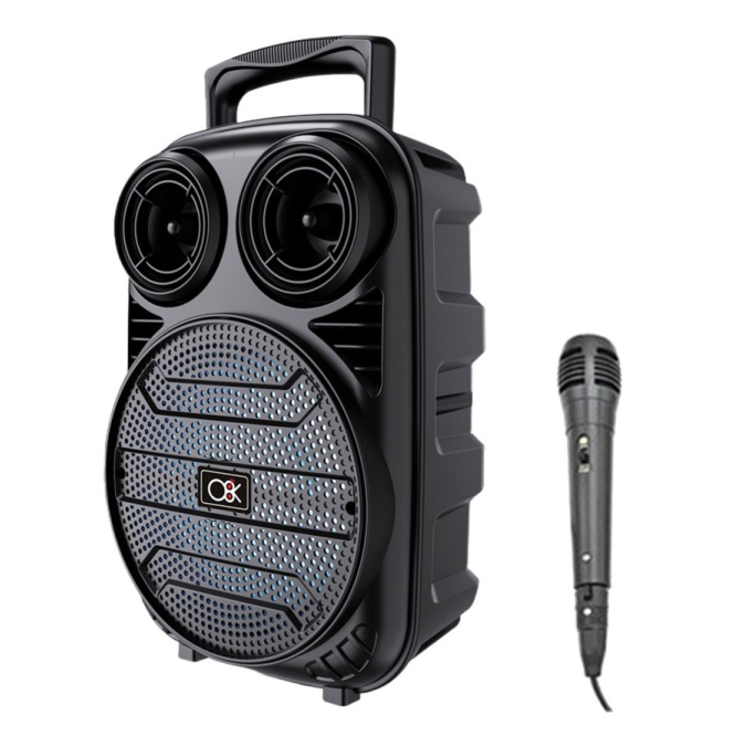 Platoon PL-612  BT USB SD AUX 6.5 İNÇ Mikrofonlu Anfi Yüksek SES Taşınabilir RGB Işıklı Hoparlör