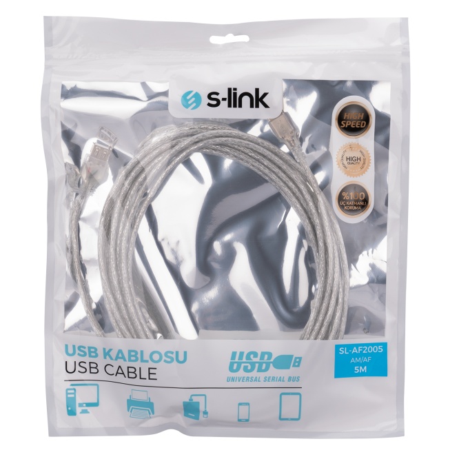 S-link SL-AF2005 5MT Usb Uzatma Kablosu USB2.0