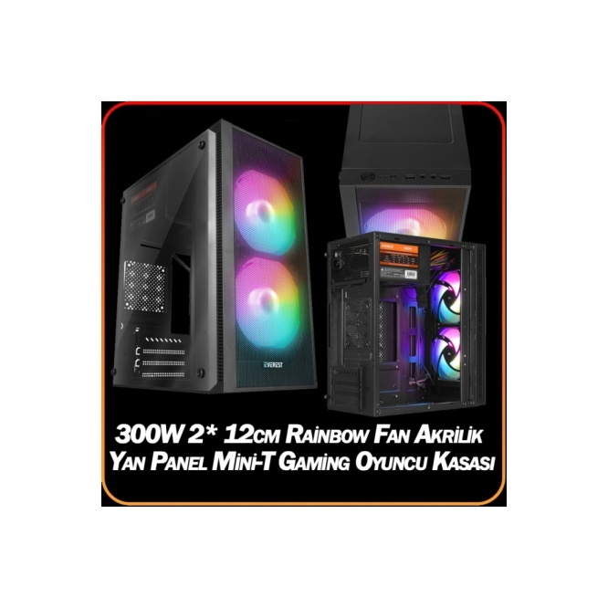 J-TECH Void i5-10400F 16GB RAM 256GB SSD 4GB R7240 24 Curved Oyuncu Bilgisayarı