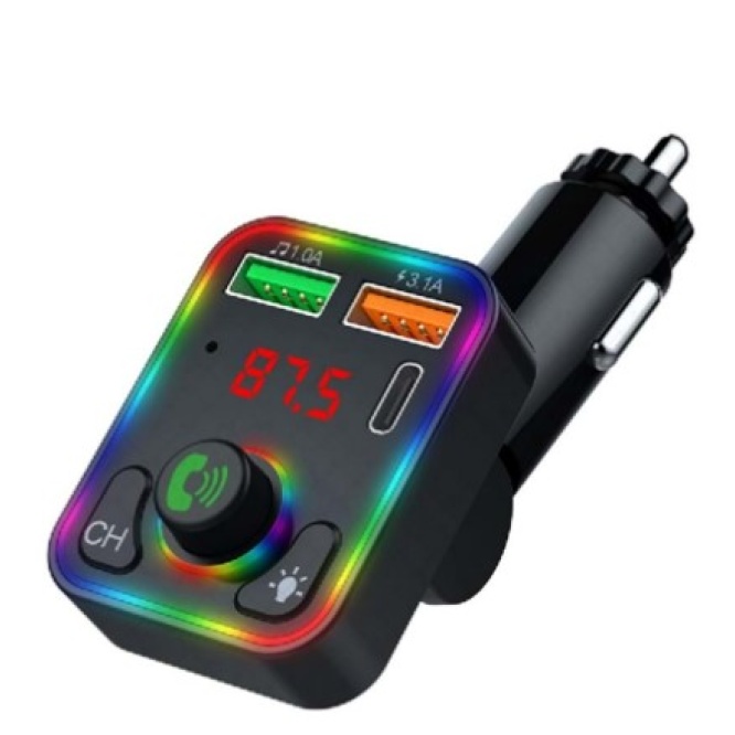 Concord C-618 FM QC 3.1A USB & PD /TF FM Transmitter