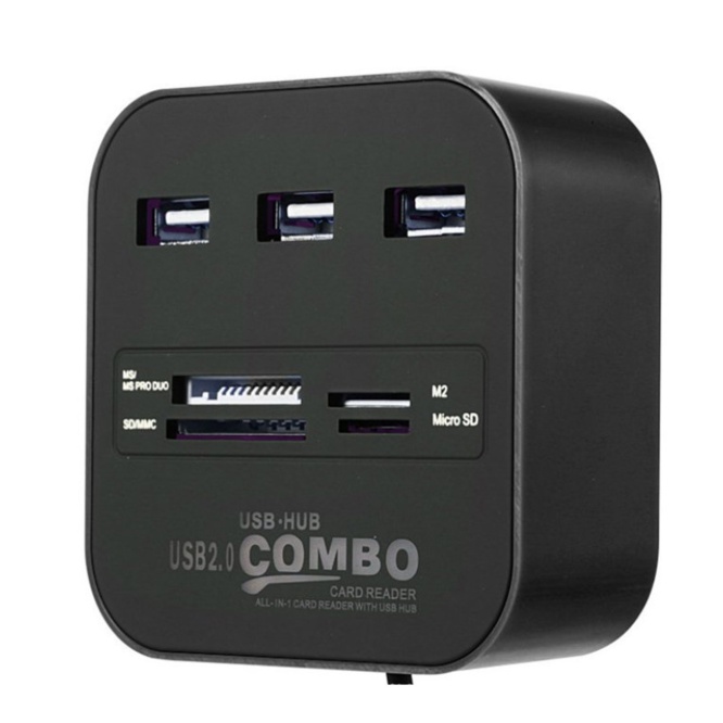 Concord C-847 SD/TF/3X USB 60CM Kablo  3 Port Usb Çoğaltıcı