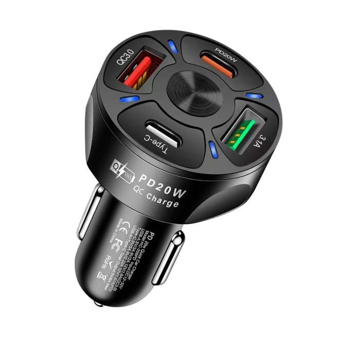Concord C-776 Type-C PD 20W QC 3.0 Akım Korumalı Araç Çakmaklık Hızlı Şarj