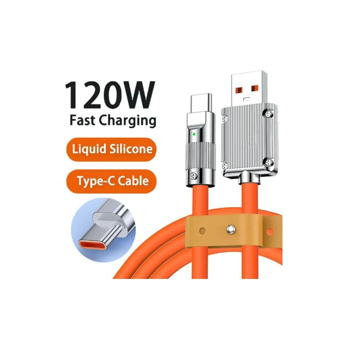 Platoon PL-8763 120W 6A Amper Type-C Xiaomi Huawei Samsung Oppo Uyumlu Hızlı Şarj ve Data Kablo 1MT