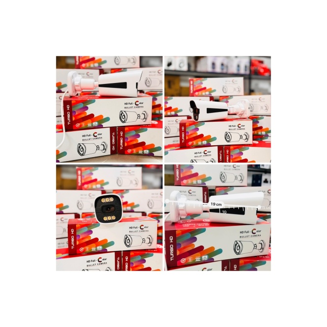 J-TECH 3060 5MP SONY LENS Gece Gündüz Renkli Warm Light 1080P AHD Güvenlik Kamera