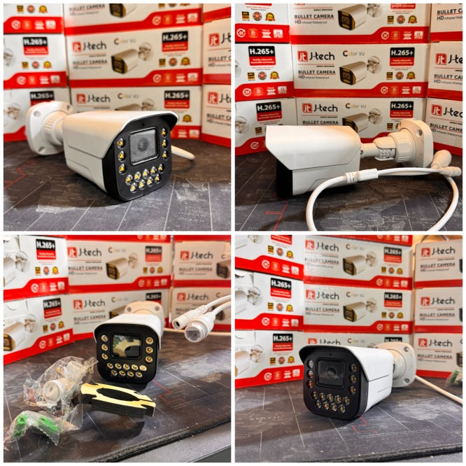 J-TECH 4K ULTRA HD 5MP SESLİ IP Bullet 15 LED PoE 3.6MM Network Kamera Gece-Gündüz Renkli Görüntü