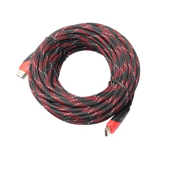 5 Metre Örgülü 1080P HDMI Kablo TV Bilgisayar Uydu Projeksiyon Full HD Görüntü Ses Aktarma Kablosu