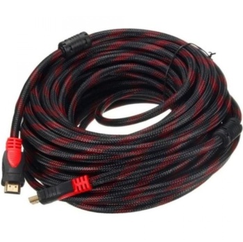 30 Metre Örgülü 1080P HDMI Kablo TV Bilgisayar Uydu Projeksiyon Full HD Görüntü Ses Aktarma Kablosu