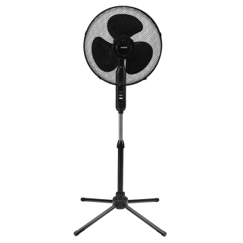 Everest FAN10 EcoWind Siyah 16 Maks 45W 3 Kademe 1100RPM Metal Yıldız Ayak 3 Bıçaklı Vantilatör/ Pervanesi