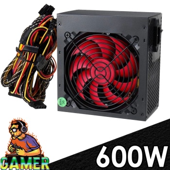 Platoon PL-9264 600W Gaming Pc Power Supply 12cm Geniş Fan Güç Kaynağı
