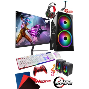 J-TECH G12870 i5 2300 16GB 256GB SSD R7240 4GB 19 FHD Oyuncu Masaüstü Bilgisayar