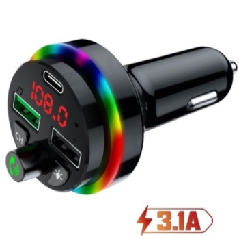 Concord C-6009 QC 3.1A USB & PD /TF FM Transmitter