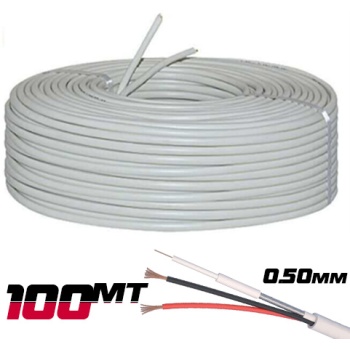100 METRE 0.50mm 2+1 CCTV Güvenlik Kamera Kablosu