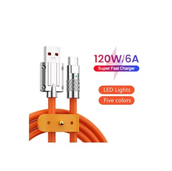 Platoon PL-8763 120W 6A Amper Type-C Xiaomi Huawei Samsung Oppo Uyumlu Hızlı Şarj ve Data Kablo 1MT