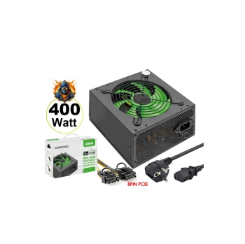 Concord C-880 400W Oyuncu Gaming PC Power Supply 12CM Geniş Fan Güç Kaynağı Lisanslı Ürün