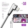 Powerway GMX3 iPhone USB 3.0 Metal Oyuncu Hızlı Şarj Data Kablosu