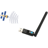 Concord W-7 300Mbps Usb Antenli Uydu Alıcılı+ PC WiFi Kablosuz Alıcı Adaptör MTK7601 Chipset WLAN