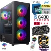 J-TECH GX57 i5 6400 16GB RAM 256GB SSD 8GB RX580 E.Kartı Wi-Fi Oyuncu Bilgisayarı