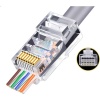 S-link SL-COB20P RJ-45 100 Lü Paket Yeni nesil Ez Konnektör -Delikli Konnektör RJ45 Jack UTP
