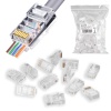 S-link SL-COB20P RJ-45 100 Lü Paket Yeni nesil Ez Konnektör -Delikli Konnektör RJ45 Jack UTP
