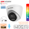 HIKVISION Dome DS-2CD1327G0-LUF Gece Renkli PoE 2MP IP Dahili Sesli Kamera ColorVu H.265+IP67