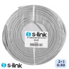 S-link SL-CT2100 2x 0.50mm 100 Metre 2+1 Folyolu Lüks CCTV Güvenlik Kablo  (16x0.18 CCD)