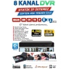 J-TECH 8 KANAL H.265+ 5MP DESTEKLİ XMEYE AHD+TVI+CVI+ IP+ANALOG WiFii (HIBRIT) KAYIT CİHAZI 08JDVR