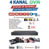 J-TECH 4 KANAL H.265+ 5MP DESTEKLİ XMEYE AHD+TVI+CVI+ IP+ANALOG WiFii (HIBRIT) KAYIT CİHAZI 04JDVR