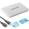 Concord C-855 USB 3.0 6Gbps 2.5 inch Sata SSD/HDD Harddisk Kutusu Beyaz