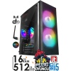 J-TECH G396 i5 2400 3.40GHz 16GB RAM 512GB SSD 4GB DDR5 R7240 E.KARTI 24 CURVED Oyuncu Bilgisayarı