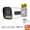 J-TECH 3010 5MP SONY LENS Gece Renkli Warm Light 1080P AHD Güvenlik Kamera