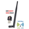 Platoon PL-9339 1200Mbps Antenli 5Dbi Usb WiFi Kablosuz Alıcı Adaptör WLAN