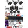 8 Kameralı AHD Set 500GB 3060- 5MP Sony Lensli HD Gece Renkli Güvenlik Kamerası Sistemi -Cepten izle