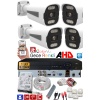 4 Kameralı AHD Set 250GB 3060- 5MP Sony Lensli HD Gece Renkli Güvenlik Kamerası Sistemi -Cepten izle