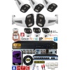 8 Kameralı IP Set 500GB 8090 5MP Mikrofonlu HD Gece Renkli Güvenlik Kamerası Sistemi -Cepten izle