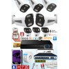 8 Kameralı IP Set 500GB 8090 5MP Mikrofonlu HD Gece Renkli Güvenlik Kamerası Sistemi -Cepten izle