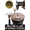 MPIA NC-1 Outdoor 305 Metre CAT6 FTP Dört Katmanlı Dış Ortam Network İnternet Kablosu