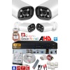 4 Kameralı AHD Set 250GB 8000- 5MP Sony Lensli HD Gece Renkli Güvenlik Kamerası Sistemi -Cepten izle