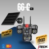 V380 PRO 66-G 4X KAMERA 4K 4G Sim Kartlı Güneş Panel Solar 12000mAH Alarmlı Mikrofon 360 PTZ Türkçe Uygulama Güvenlik Kamera