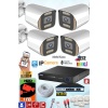 4 Kameralı IP Set 1TB 9060 5MP Mikrofonlu HD Gece Renkli Güvenlik Kamerası Sistemi -Cepten izle