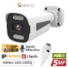 J-TECH JT-8090 5MP SESLİ IP Bullet PoE 3.6MM Network Kamera Gece-Gündüz Renkli Görüntü