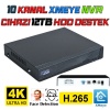 4 Kameralı IP Set 1TB 9060 5MP Mikrofonlu HD Gece Renkli Güvenlik Kamerası Sistemi -Cepten izle